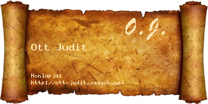 Ott Judit névjegykártya