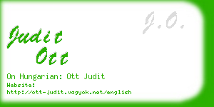 judit ott business card